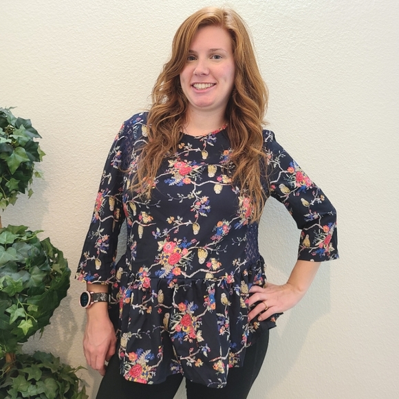 Maison Jules Owl 🦉 Patterned Blouse - Picture 3 of 12